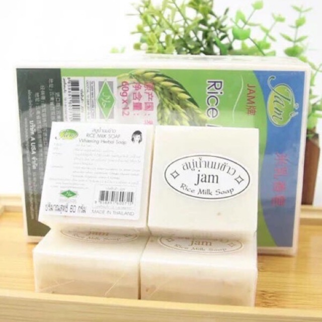 Lẻ 01 bánh Xà phòng cám gạo sữa dê Thái Lan