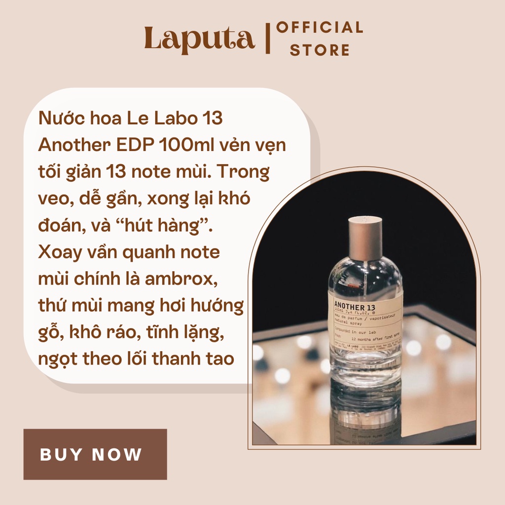 Nước Hoa Unisex Le Labo Another 13, Mẫu thử 2ml, 5ml,10ml