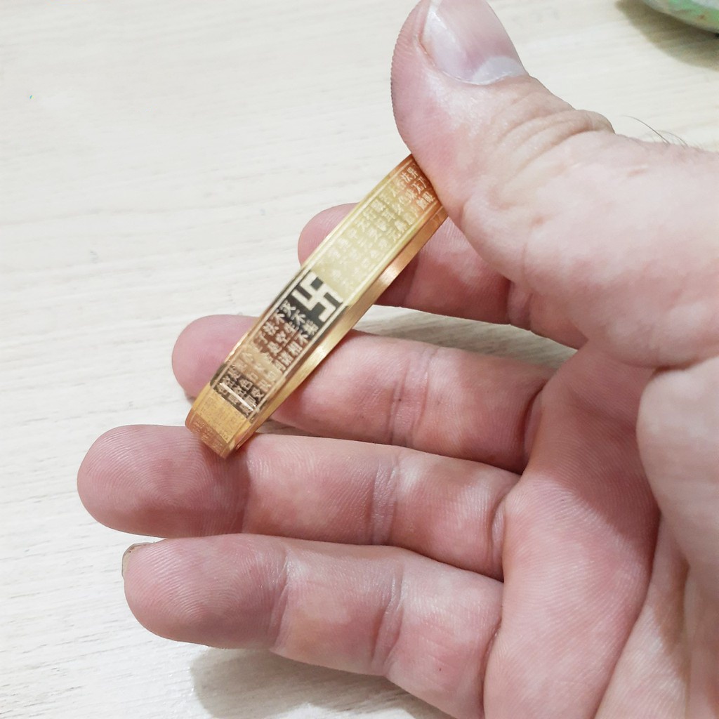 VÒNG TAY BÁT NHÃ TÂM KINH HÌNH TRÒN BÌNH AN, MAY MẮN, TÀI LỘC - Beben shop