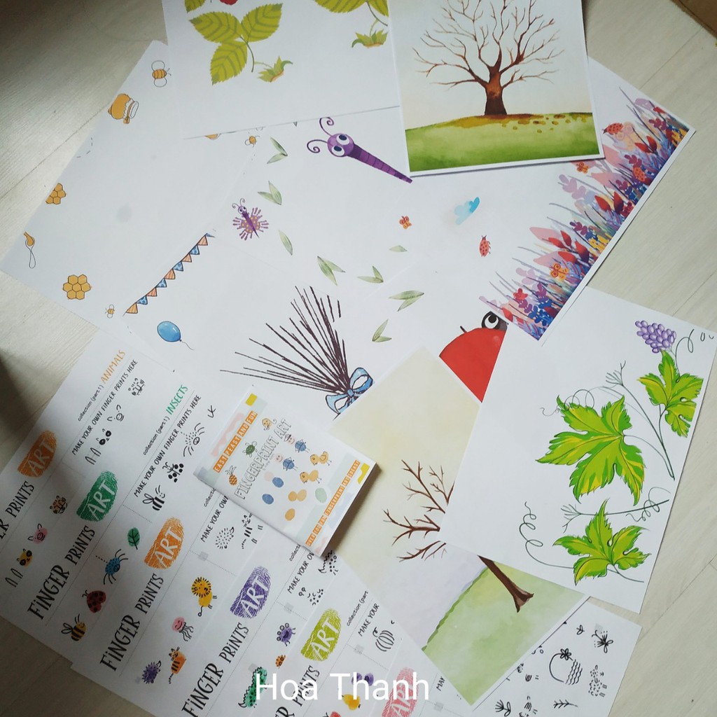 Màu chơi dấu VÂN TAY  loại to/chấm dấu VÂN TAY /size đại