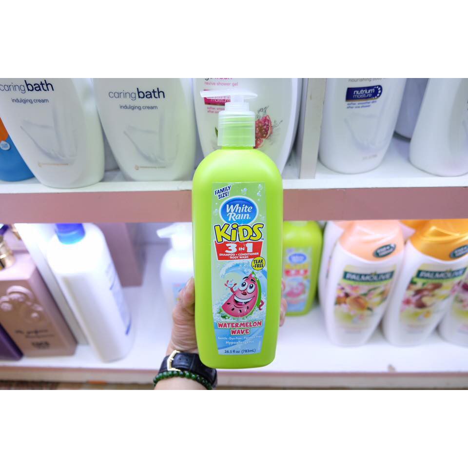 Sữa tắm gội xả cho bé White Rain Kids 3 in 1 783ml của Mỹ