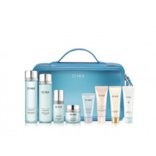 Bộ sản phẩm dưỡng da Ohui Miracle Aqua Special Set 8pcs - Dưỡng ẩm dầu mụn lão hóa