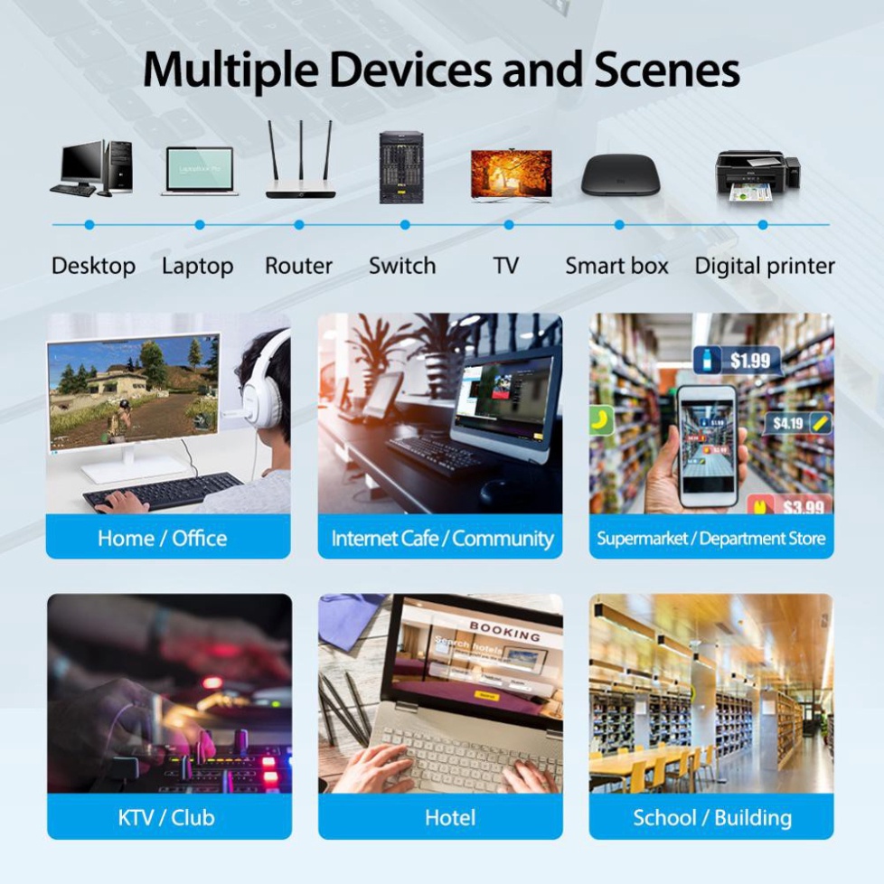 Cáp mạng đúc sẵn Cat8 SSTP  chính hãng Vention | Tech House Official