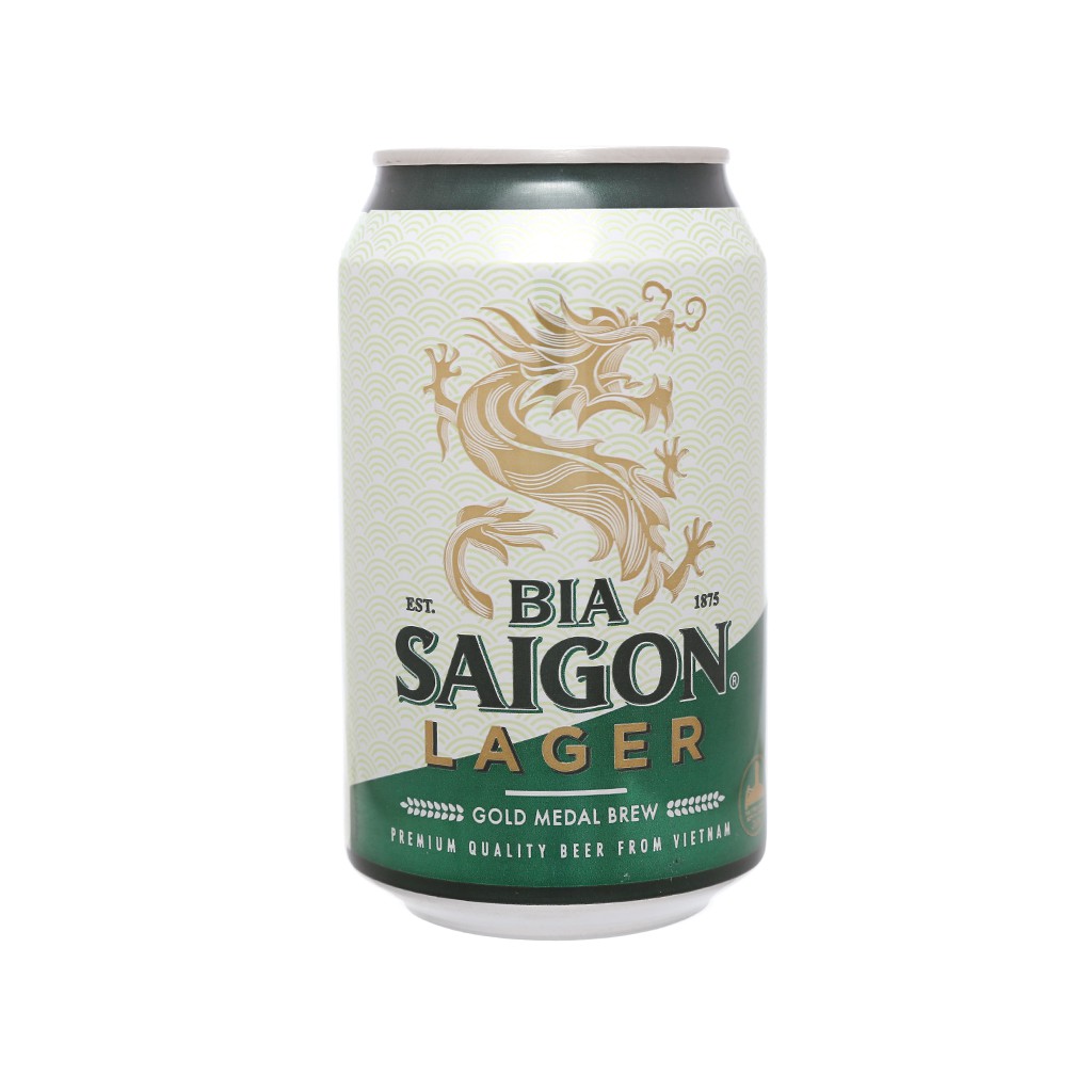 Bia Sài Gòn xanh Lager thùng 24 lon