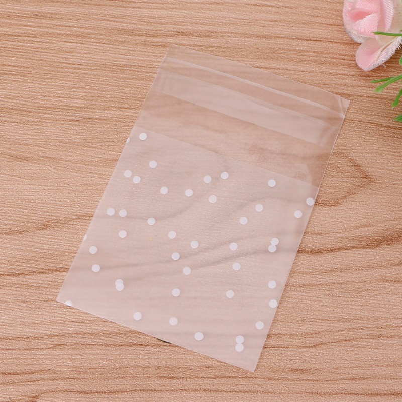 ❤❤ 100Pcs Christmas Self Adhesive Cookie Candy Treat Gift DIY Plastic Package