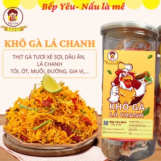 Khô gà lá chanh đóng hộp đồ ăn vặt siêu ngon Bếp Yêu Meli - Ăn là mê