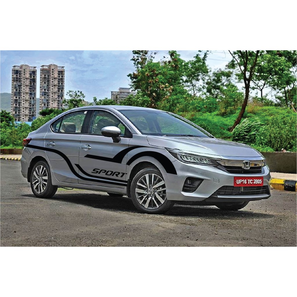 Tem xe Honda City dán 2 bên sườn - tem xe ô tô giá rẻ hà nội