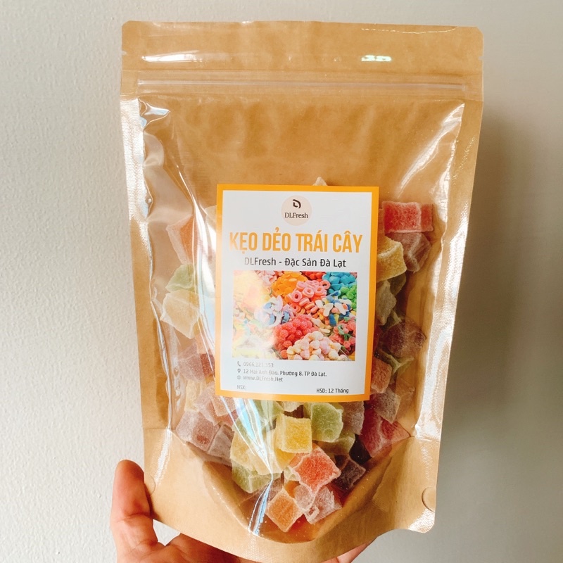 Kẹo dẻo hương trái cây DLFresh kẹo trái cây mix vị 1kg