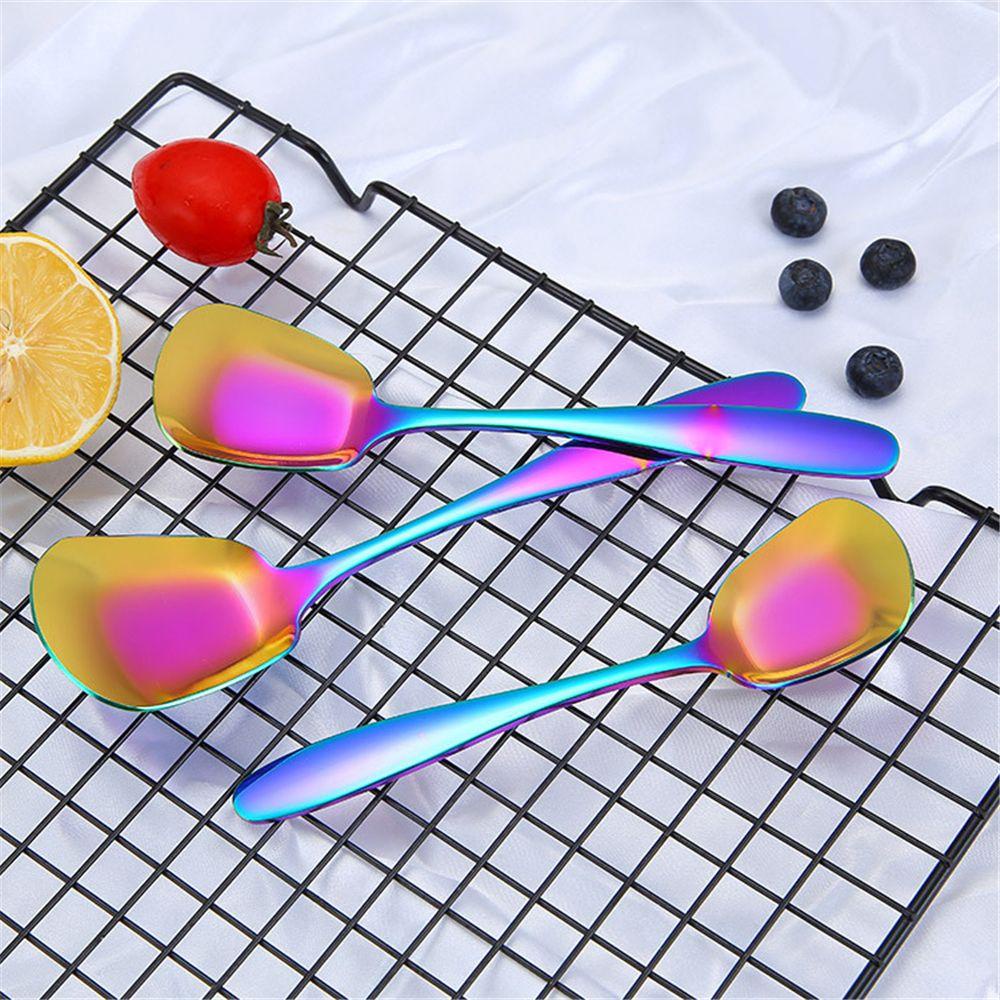 1 Muỗng Bằng Thép Không Gỉ Cán Dài Cho Trẻ Em