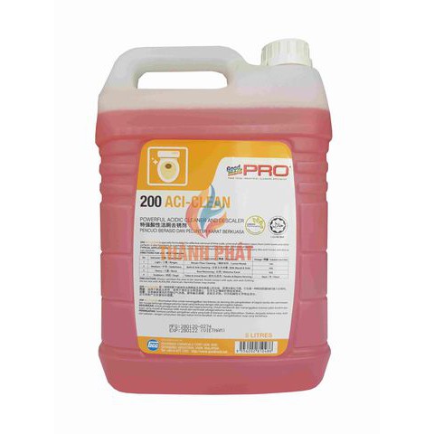Hóa chất tẩy vết bẩn cứng đầu,cặn ,vết rỉ sét (gốc acid) Goodmaid G200 aci clean 5lit
