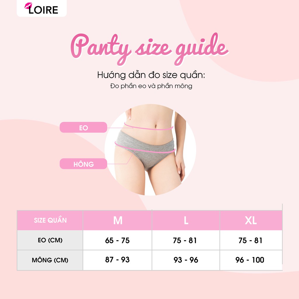 [Mã WABR2711 giảm 10% đơn 250K] COMBO 4 Quần Lót Không Viền Su Đúc Loirechic QSD04 | BigBuy360 - bigbuy360.vn
