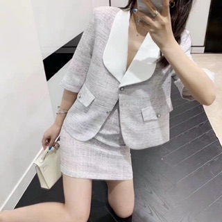 bộ vải tweed hàn quốc