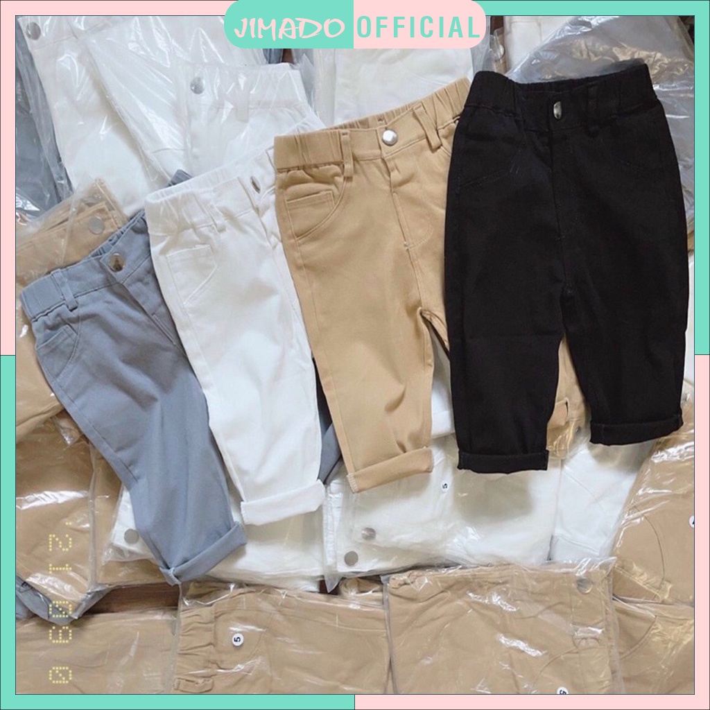 Quần dài kaki cho bé trai loại 1 cúc đẹp dày dặn hàng xuất dư cao cấp JIMADO CC55226