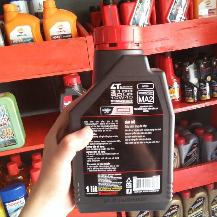 Nhớt Motul 3100 Gold 10W-40 1L Cho Xe Máy