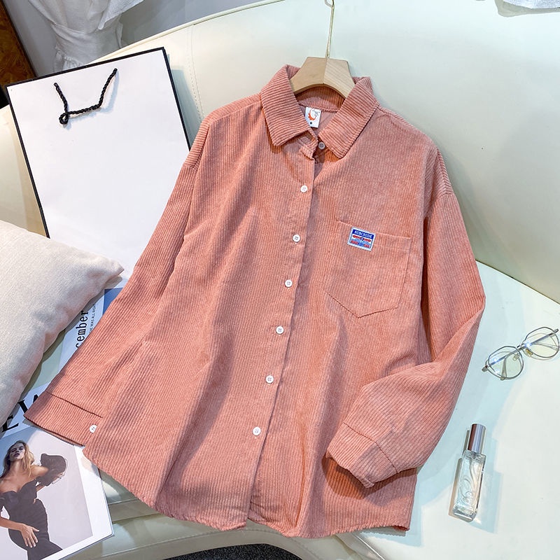 Áo Sơ Mi Dài Tay Dáng Rộng Thời Trang Mùa Thu Dành Cho Nữ