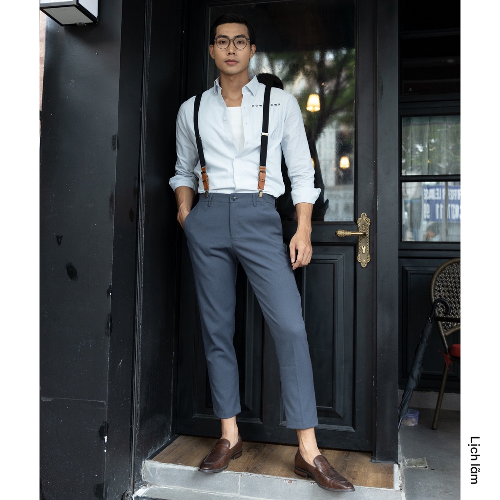 Áo sơ mi nam BEN &amp; TOD 21049 tay dài công sở tôn dáng, vải cotton lụa không nhăn, thấm hút mồ hôi