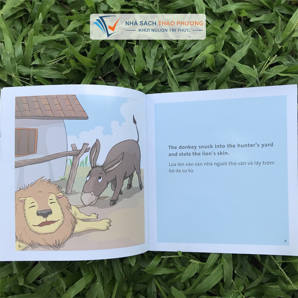 Sách - Lừa đội lốt sư tử - Truyện tranh ngụ ngôn song ngữ Anh – Việt