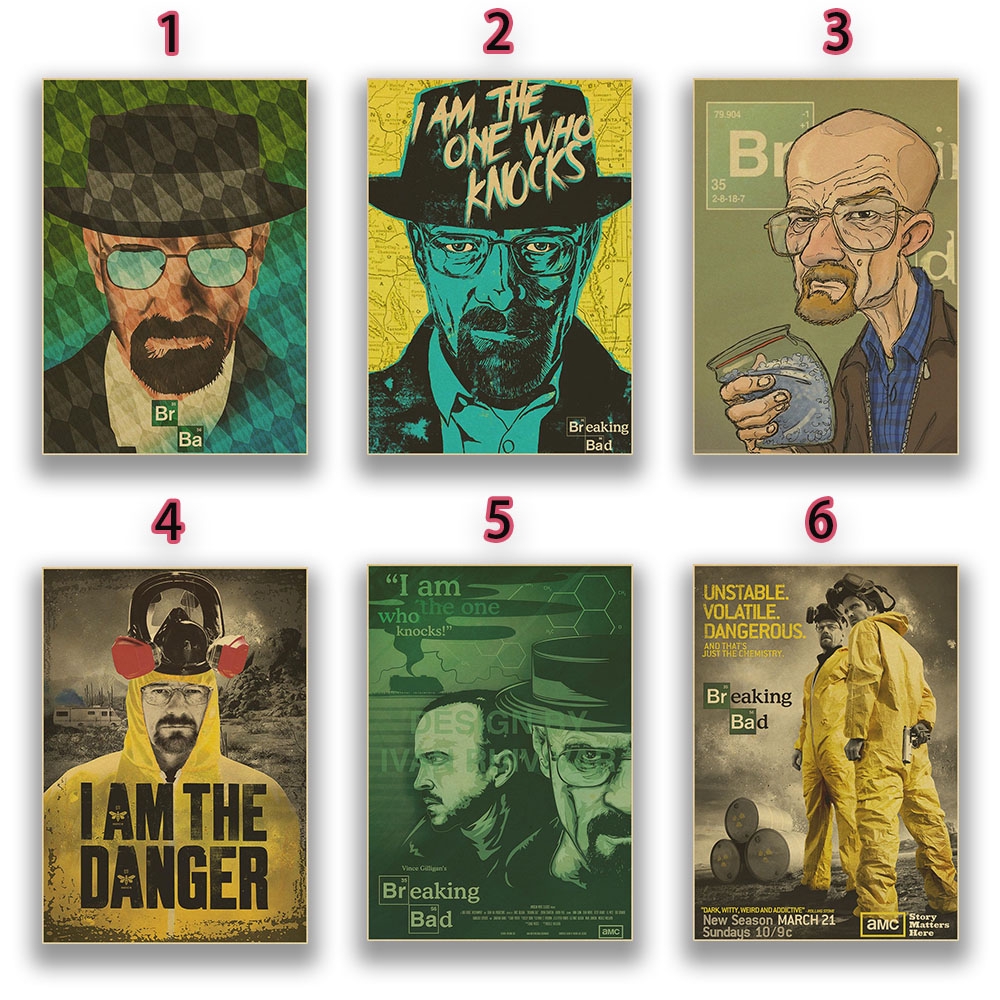 Poster Phim Breaking Bad Phong Cách Vintage
