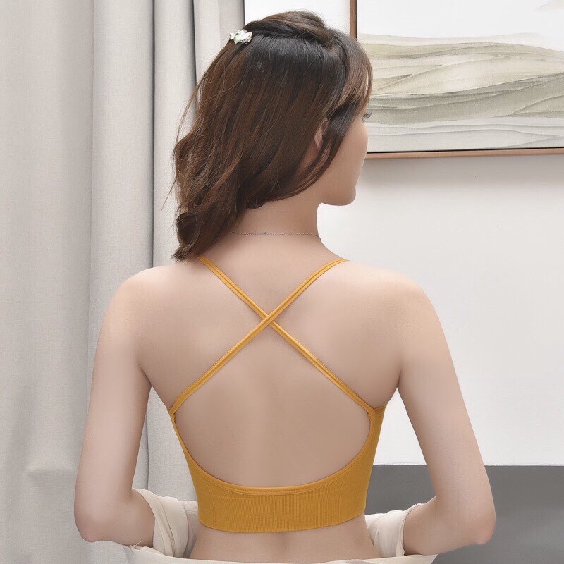 Áo Bra Dây Chéo Đệm Bàn Tay 2020 gym/yoga Phiên Bản Kết Hợp Siêu Hot | BigBuy360 - bigbuy360.vn