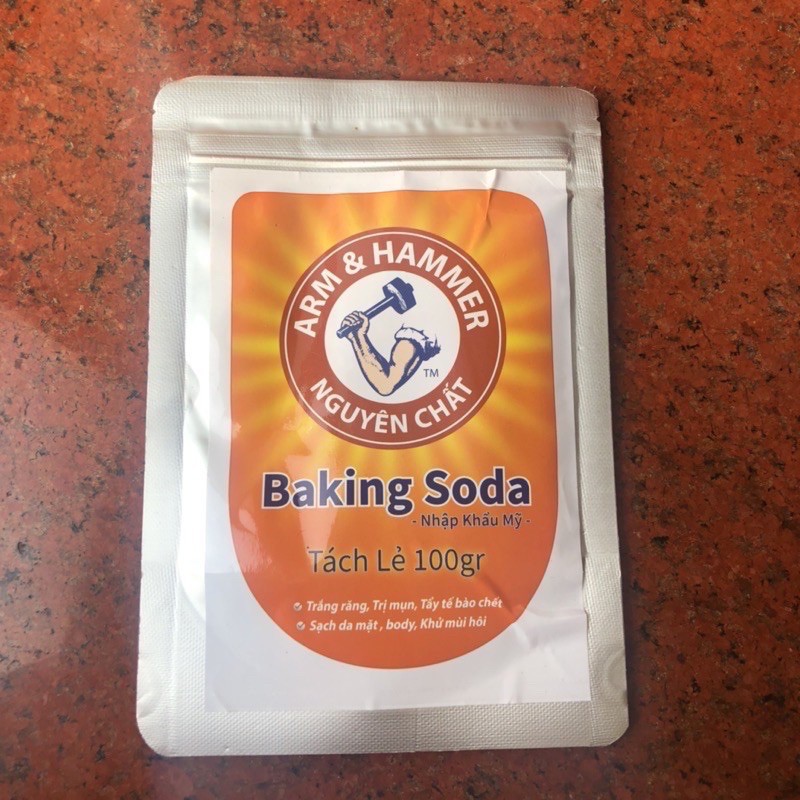 Baking Soda đánh trắng răng sạch mảng bám, thơm miệng gói nhỏ 100gr