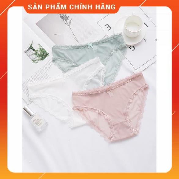 Quần Lót Nữ Ren Cao Cấp Kháng Khuẩn Sexy Gợi Cảm Ôm Dáng Không Tạo Hằn 1016