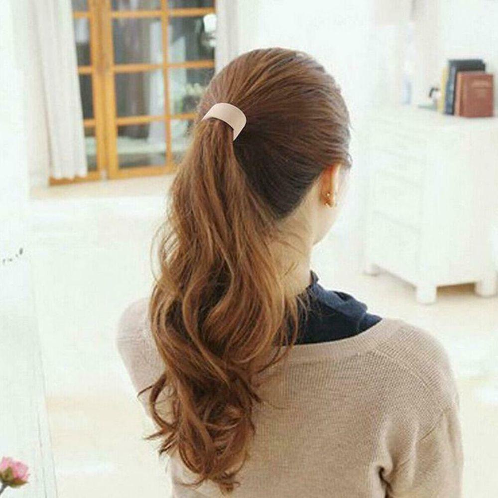 MIH Silicone Hair Band Soft Foldable Clip Rubber Band Ponytail Holder