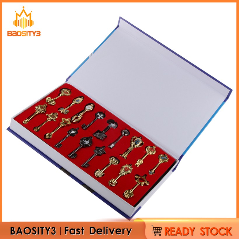 Bộ 18 mặt chìa khóa + 1 sợi dây chuyền phong cách truyện Fairy Tail