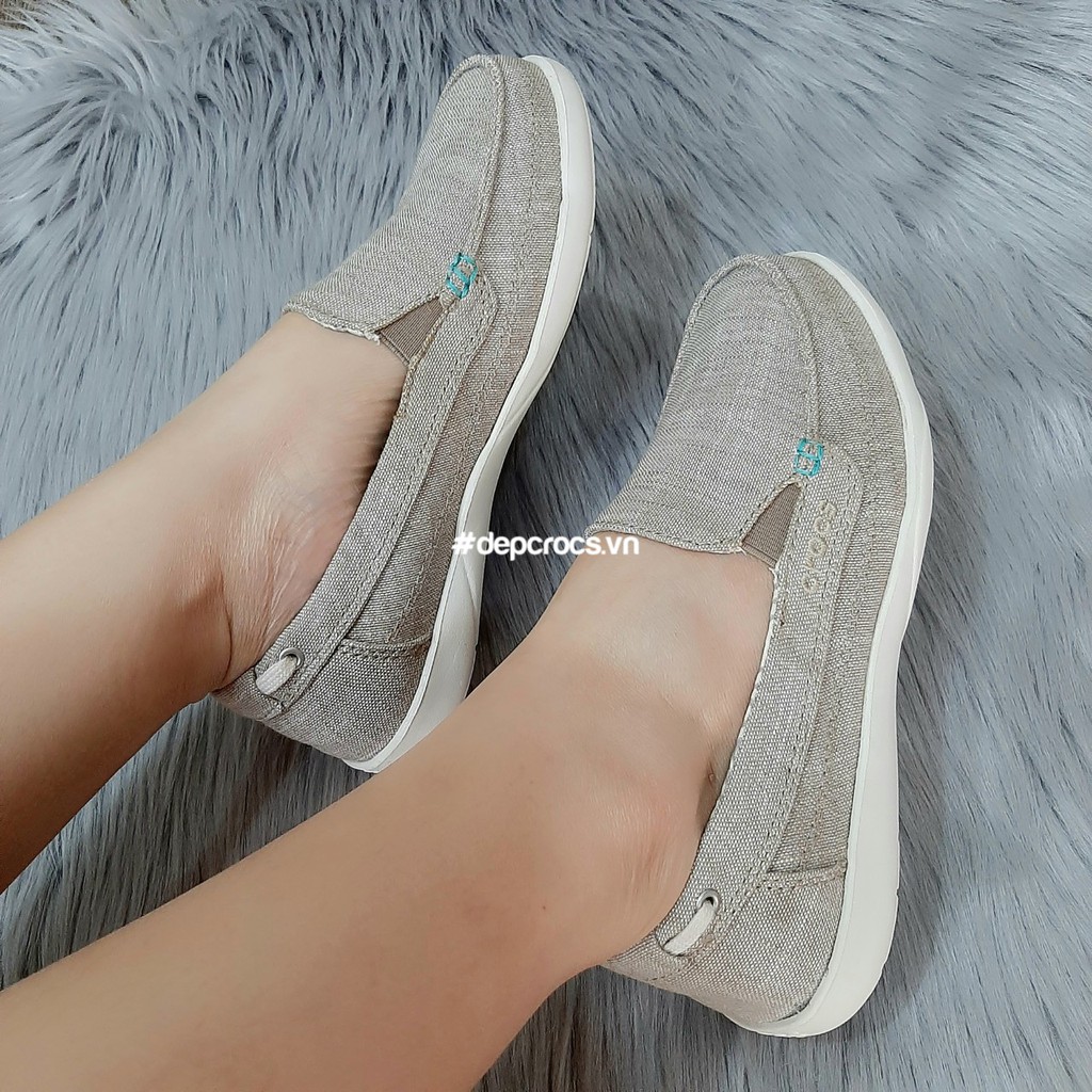 (Box hãng/ Túi vải) Giày lười nữ walu chambray, giày walu nữ cao cấp