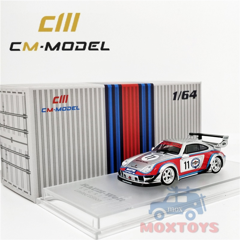 Mô Hình Xe Đua Prosche RWB 993 Martini Tỉ Lệ 1:64 #11 Xe Mô Hình Diecast