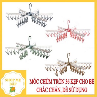 Móc chùm tròn 36 kẹp ❤️FREESHIP❤️Móc Chùm Tròn 36 kẹp phơi quần áo có thể gấp gọn❤️HÀNG HOT❤️ - PKSS17