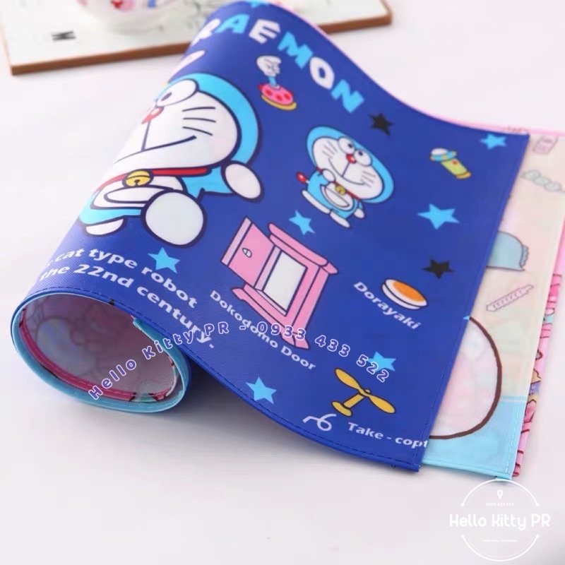 Tấm lót chống thấm nước Hello Kitty - Doremon Doraemon