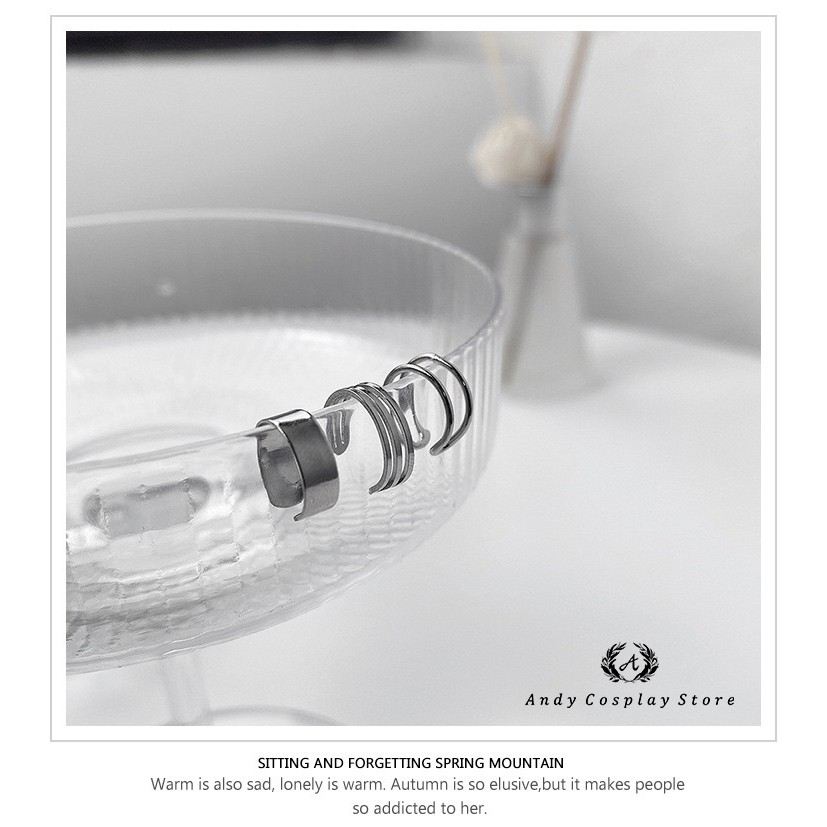 [CÓ SẴN] Set 3c khuyên kẹp màu bạc