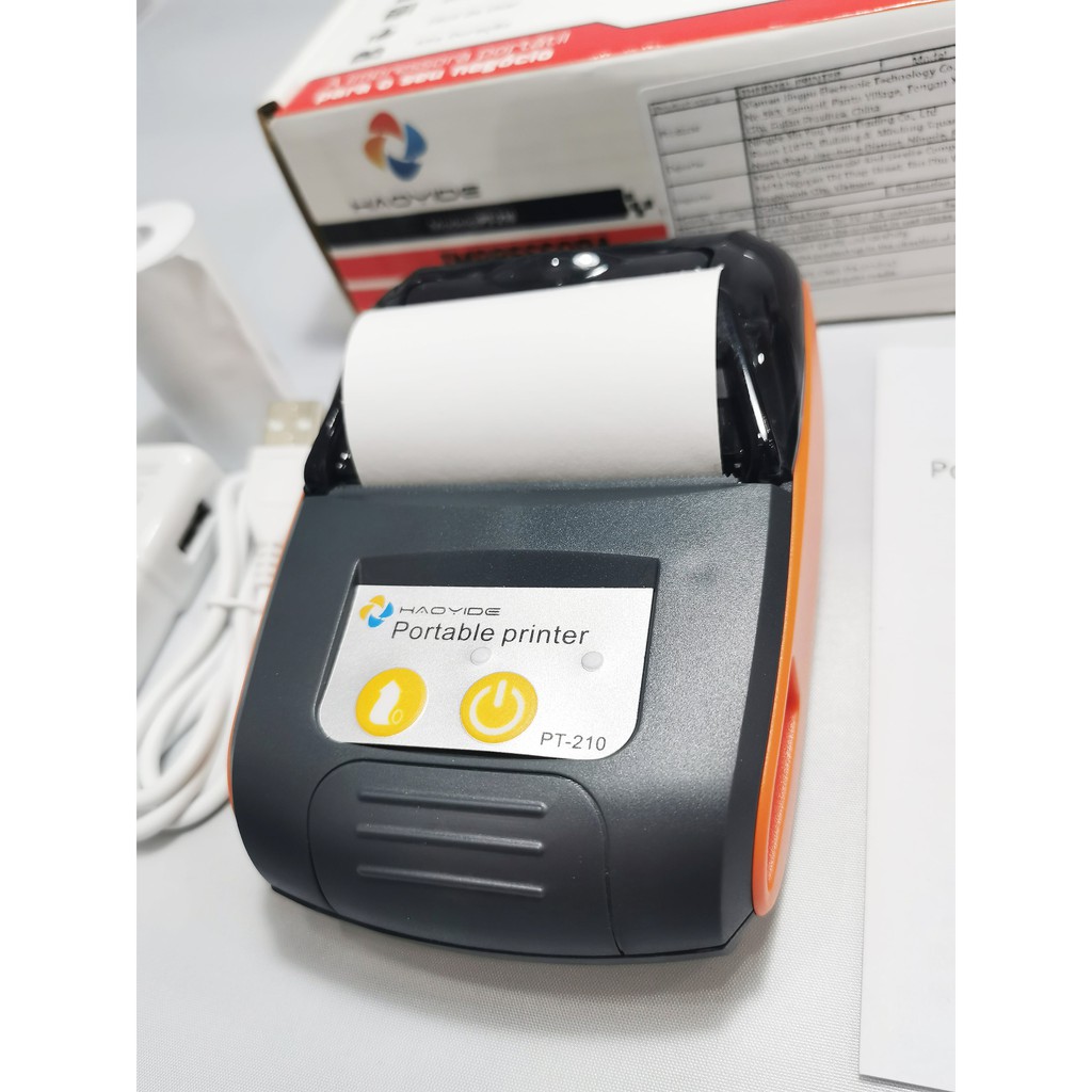 Máy in nhiệt POS PT-210 (BH 6T) Bluetooth Chính hãng  Full BOX Sử dụng để in bill kết nối điện thoại Androind (BH 6T) | BigBuy360 - bigbuy360.vn