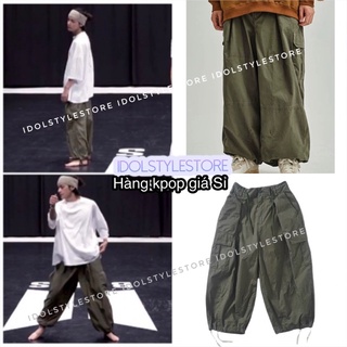 (Quà tặng kèm card Idol) Quần thụng rêu của V Bts