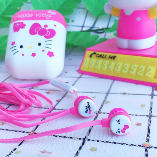 TAI NGHE CÓ MIC KÈM HỘP HELLO KITTY