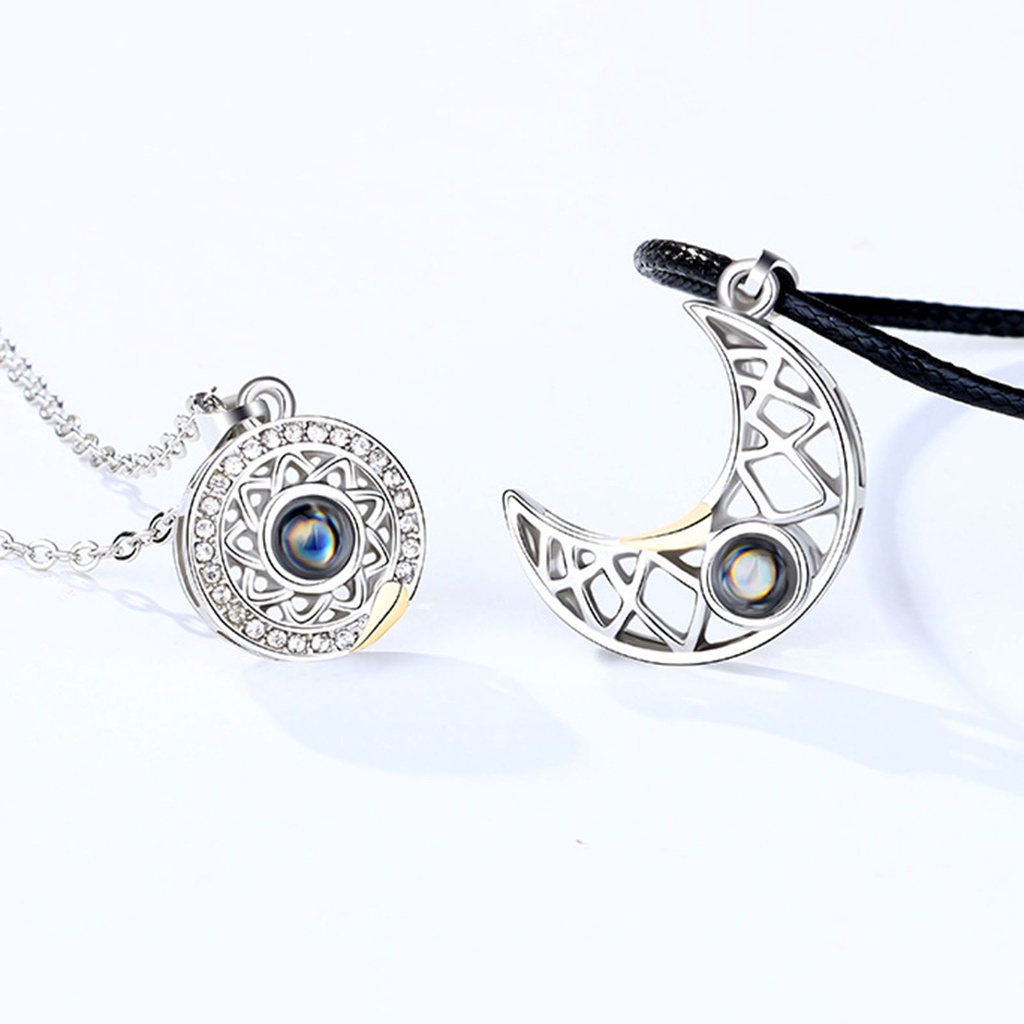 Vòng cổ choker Bluelans 100 ngôn ngữ I Love You cho cặp đôi