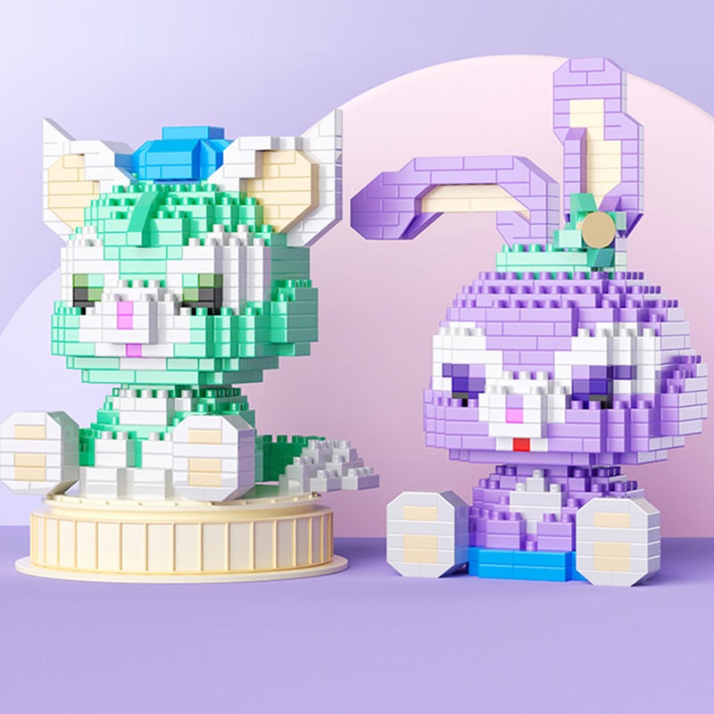 Bộ Đồ Chơi Lắp Ráp Nhân Vật Hoạt Hình Disney 3d Xếp Hình Lắp Ghép Mini Thỏ Stella Gấu Dễ Thương Cho Bé Gái annhienstore