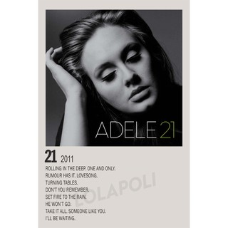 Tấm áp phích in hình Album 21 by Adelle
