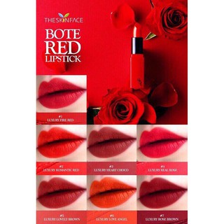 Son The Skin Face Luxury Bote Red Lipstick vỏ đỏ #07Rose Brown