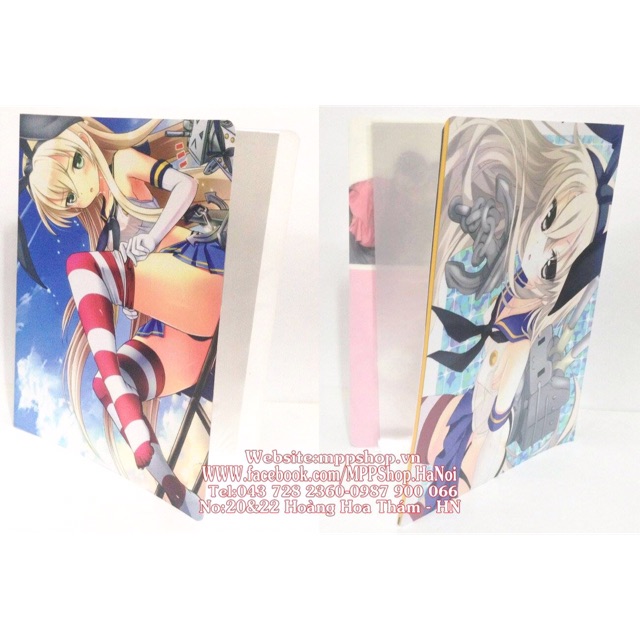 Kẹp đựng bài kiểm tra ảnh kantai colection 30 lá đựng 60 ảnh bài kt