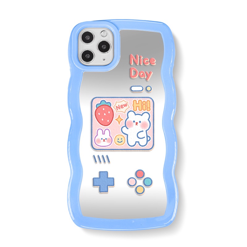 Ốp lưng iphone Ốp Điện Thoại Họa Tiết Ren Tráng Gương Cho iphone 13Promax 11 14pro 6 7 8 plus Dinuo case