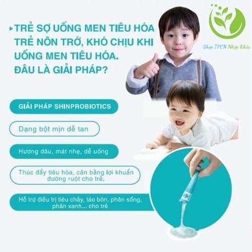 Mem vi sinh nhập khẩu SHINPROBIOTICS  bổ sung 17 tỷ lợi khuẩn giúp cân bằng, tăng cường chức năng hệ tiêu hóa.