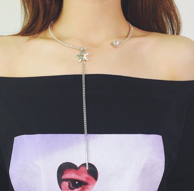 Vòng cổ choker đá