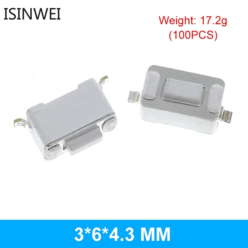 Set 100 Công Tắc Nhấn 3*6 3*4 4*4 SMD 2Pin 4Pin 3x4x2 3x6x4.3 3x6x2.5 3x6x5 4x4x1.5*2.5 Chất Lượng Cao