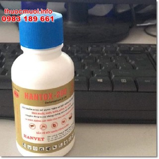 Thuốc diệt ve chó bọ chét hantox 200 (2 chai 100ml chỉ có 154k)