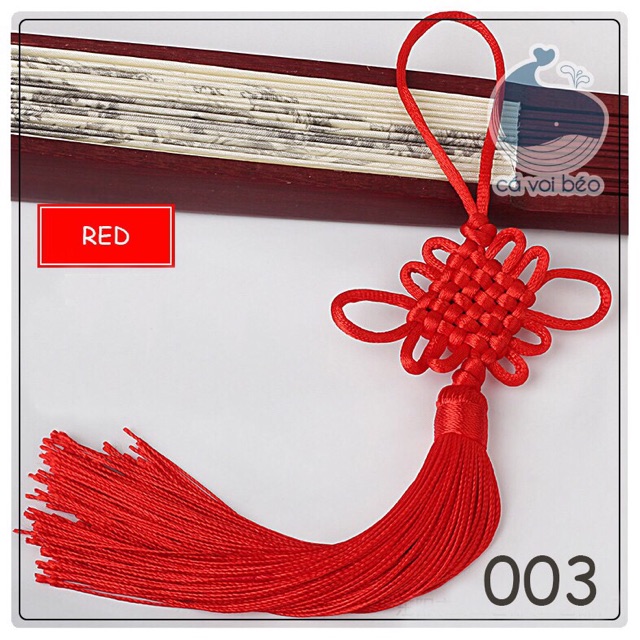 Dây tua rua đồng tâm kết treo Ngọc bội