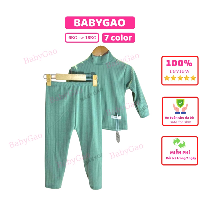 Bộ dài tay cho bé MinKy Mom len tăm BabyGao dài tay siêu mềm mịn