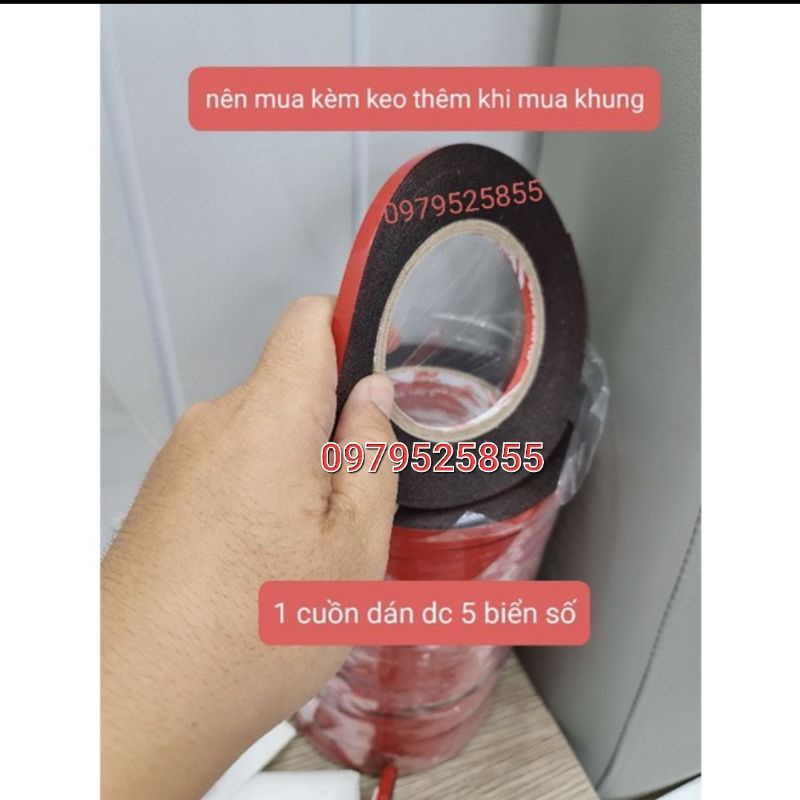 Khung Biển Số Châu Âu nhựa ABS cho tất cả các dòng xe tại VN