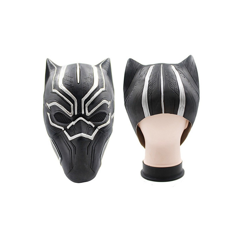 'COD' Halloween Toy Funny Game Black Panther Latex Head Mask Halloween Cosplay Prop ET