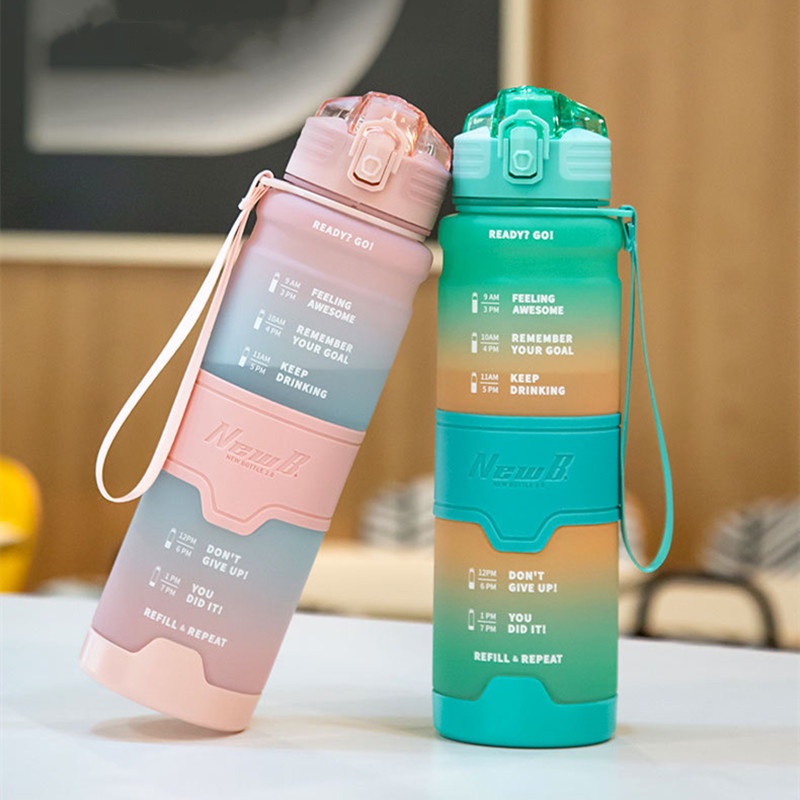 Bình Nước Thể Thao 1000ml Chất Lượng Cao Với Màu Sắc Thay Đổi Theo Nhiệt Độ